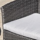 preview thumbnail 6 of 22, Malta 2-piece Outdoor Wicker Loveseat Set by Christopher Knight Home