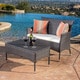 preview thumbnail 20 of 22, Malta 2-piece Outdoor Wicker Loveseat Set by Christopher Knight Home multibrown + beige