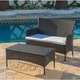 preview thumbnail 13 of 22, Malta 2-piece Outdoor Wicker Loveseat Set by Christopher Knight Home