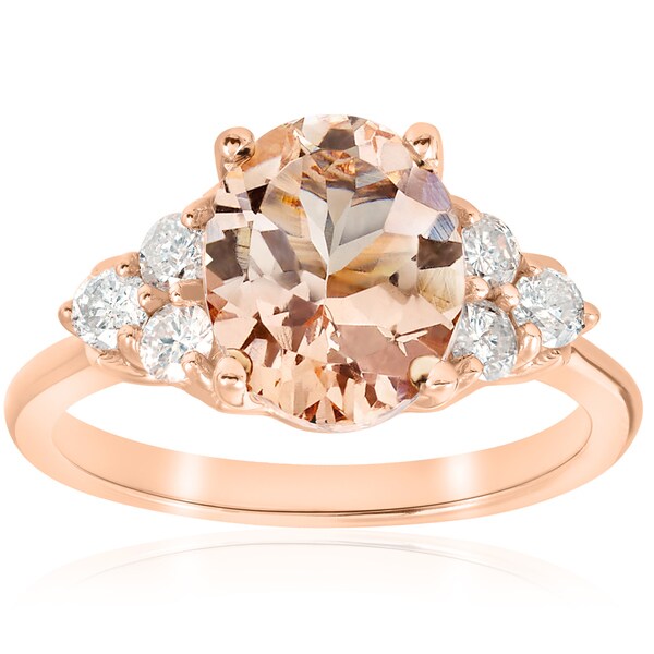 overstock rose gold engagement rings