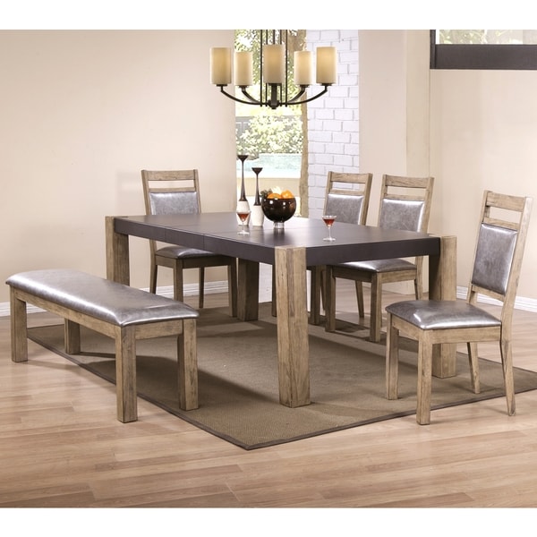 Shop Modern Rustic Concrete Design Dining Set - Free Shipping Today