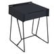 preview thumbnail 6 of 16, Omer Modern 18-inch Metal 1-Drawer Side Table by Furniture of America