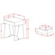 preview thumbnail 14 of 16, Omer Modern 18-inch Metal 1-Drawer Side Table by Furniture of America