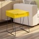 preview thumbnail 3 of 16, Omer Modern 18-inch Metal 1-Drawer Side Table by Furniture of America
