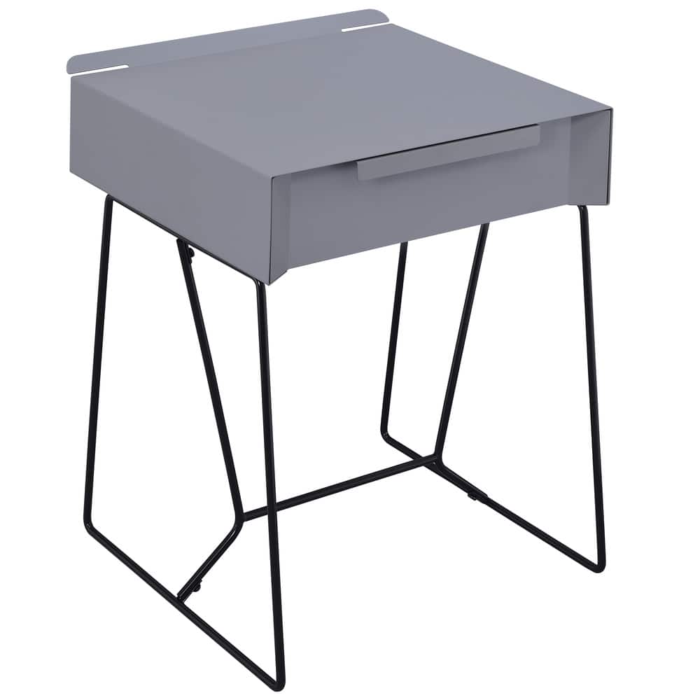Omer Modern 18-inch Metal 1-Drawer Side Table by Furniture of America