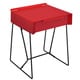preview thumbnail 9 of 16, Omer Modern 18-inch Metal 1-Drawer Side Table by Furniture of America