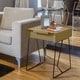 preview thumbnail 2 of 16, Omer Modern 18-inch Metal 1-Drawer Side Table by Furniture of America