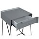 preview thumbnail 12 of 16, Omer Modern 18-inch Metal 1-Drawer Side Table by Furniture of America