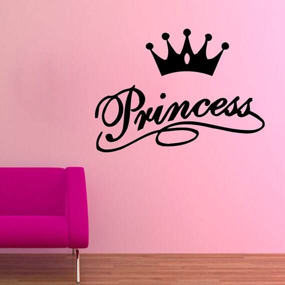 Princess Crown Stickers Wall Decoration, Baby Wall Stickers Crown