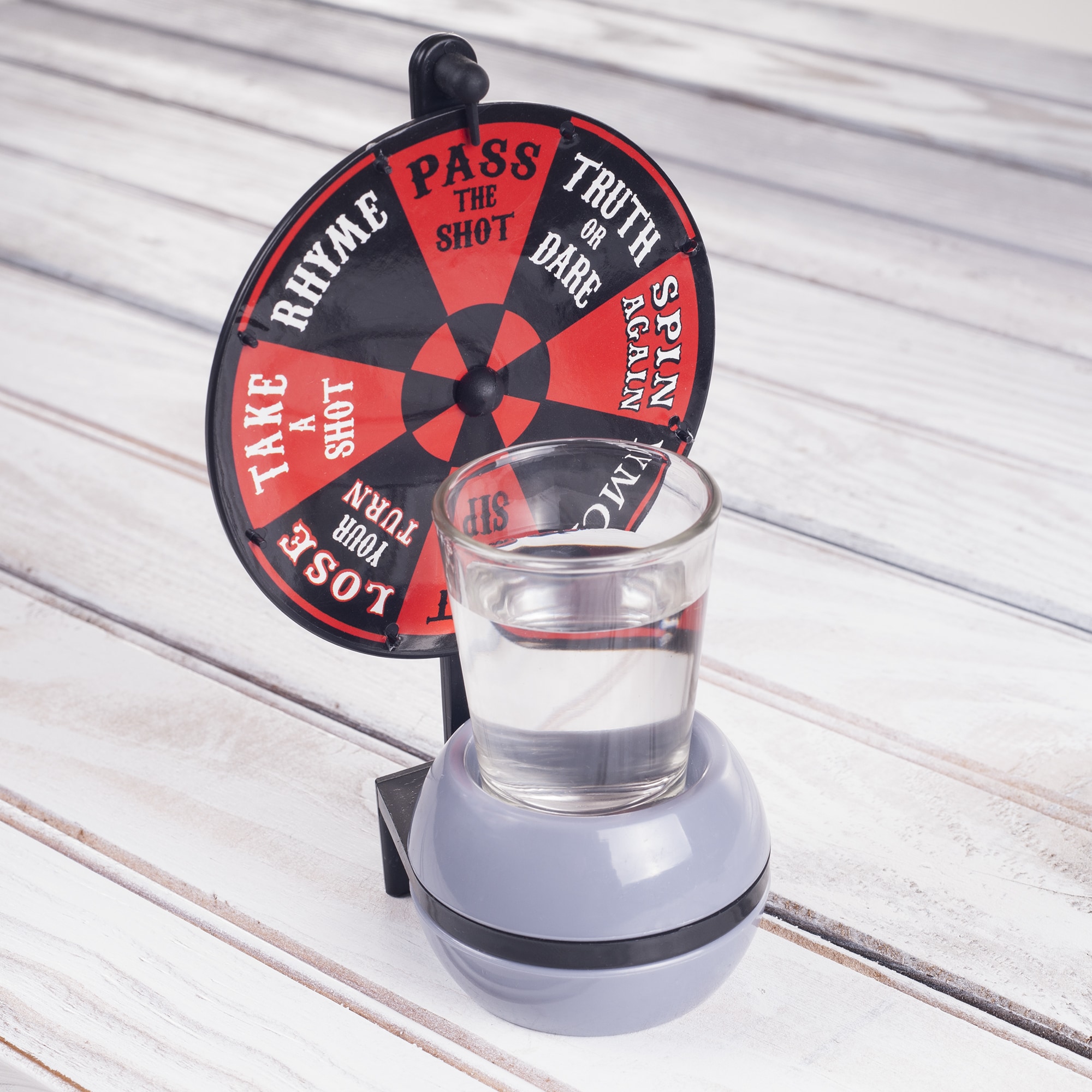 Spin the Wheel Shot Drinking Game- Fun Adult Party/College Shot Glass  Spinner Game by Hey! Play! 