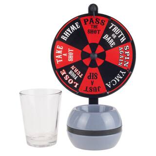 Spin the Wheel Shot Drinking Game - Fun Adult Party College Shot Glass Spinner Game by Hey! Play!