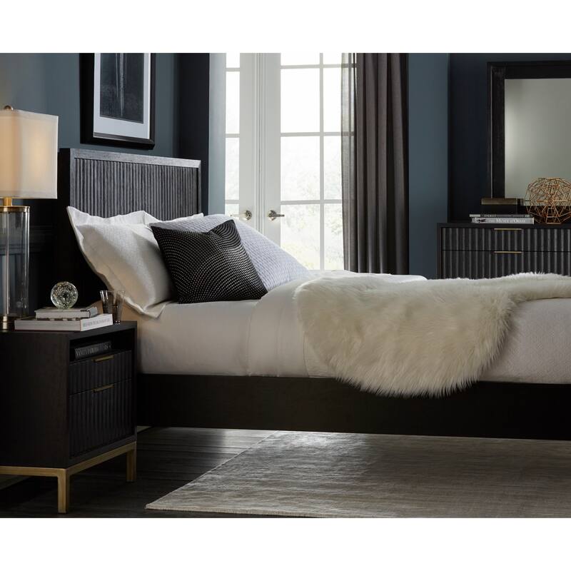 Kentfield Platform Bed in Transparent Black Mahogany