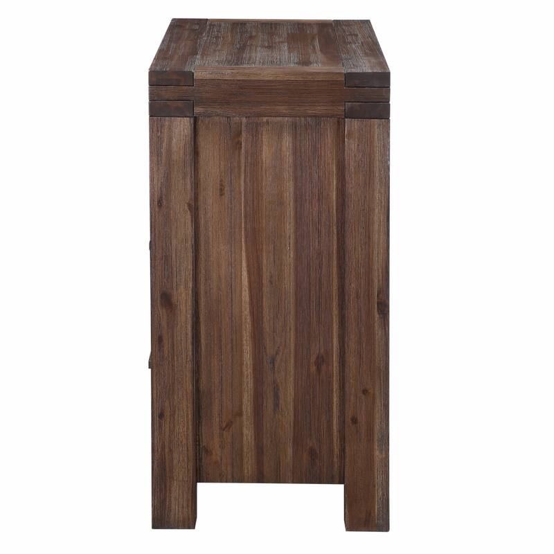 Carbon Loft Melbury Solid Wood Footboard Storage Bed in Brick Brown