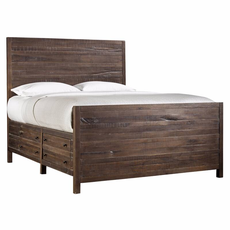 Townsend Solid Wood Storage Bed in Java