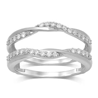 Wedding Ring Wraps Guards Online At Our Best Unending Love 14k White Yellow Rose Gold 1 3ct Tdw Diamond Wrap Guard