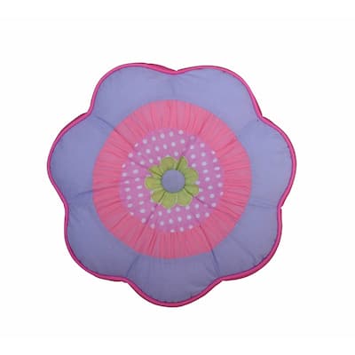 Blossom Round Flower Decorative Throw Pillow