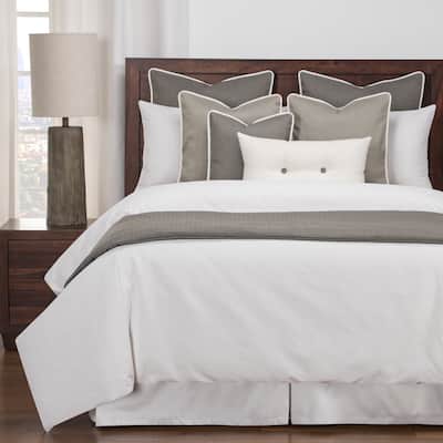 Siscovers Everlast Stain Resistant 6 Piece White Duvet Cover Set