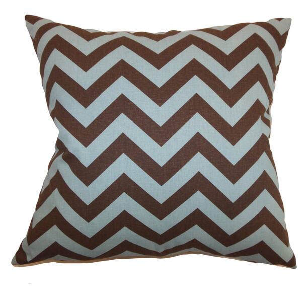 Blue The Pillow Collection Set of 2 18 x 18 Down Filled Xayabury Zigzag Throw Pillows 2 Piece Blue The Pillow Collection Set of 2 18 x 18 Down Filled Xayabury Zigzag Throw Pillows 2 Piece