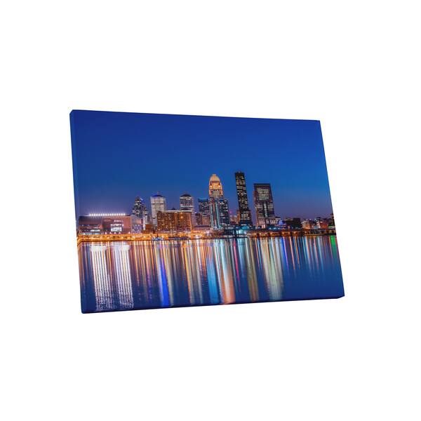 Louisville Skyline Wall Decor Kentucky Framed Canvas Prints Wall