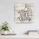 preview thumbnail 1 of 4, Ink Letter Love 'Wine Thirty' Textual Canvas Art