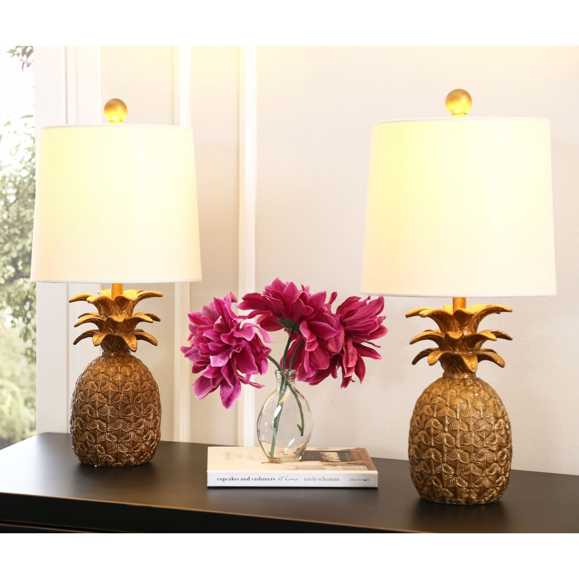 pineapple gold lamp
