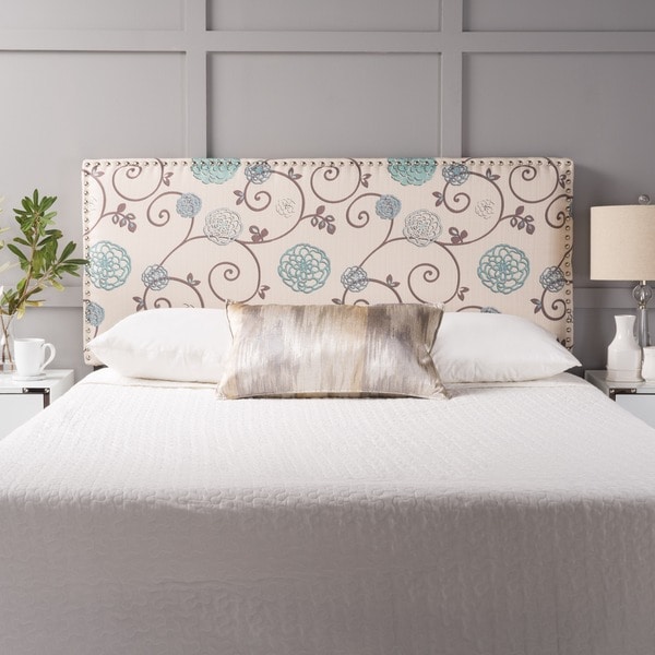Hilton Adjustable Full/ Queen Floral Fabric Headboard by Christopher Knight Home