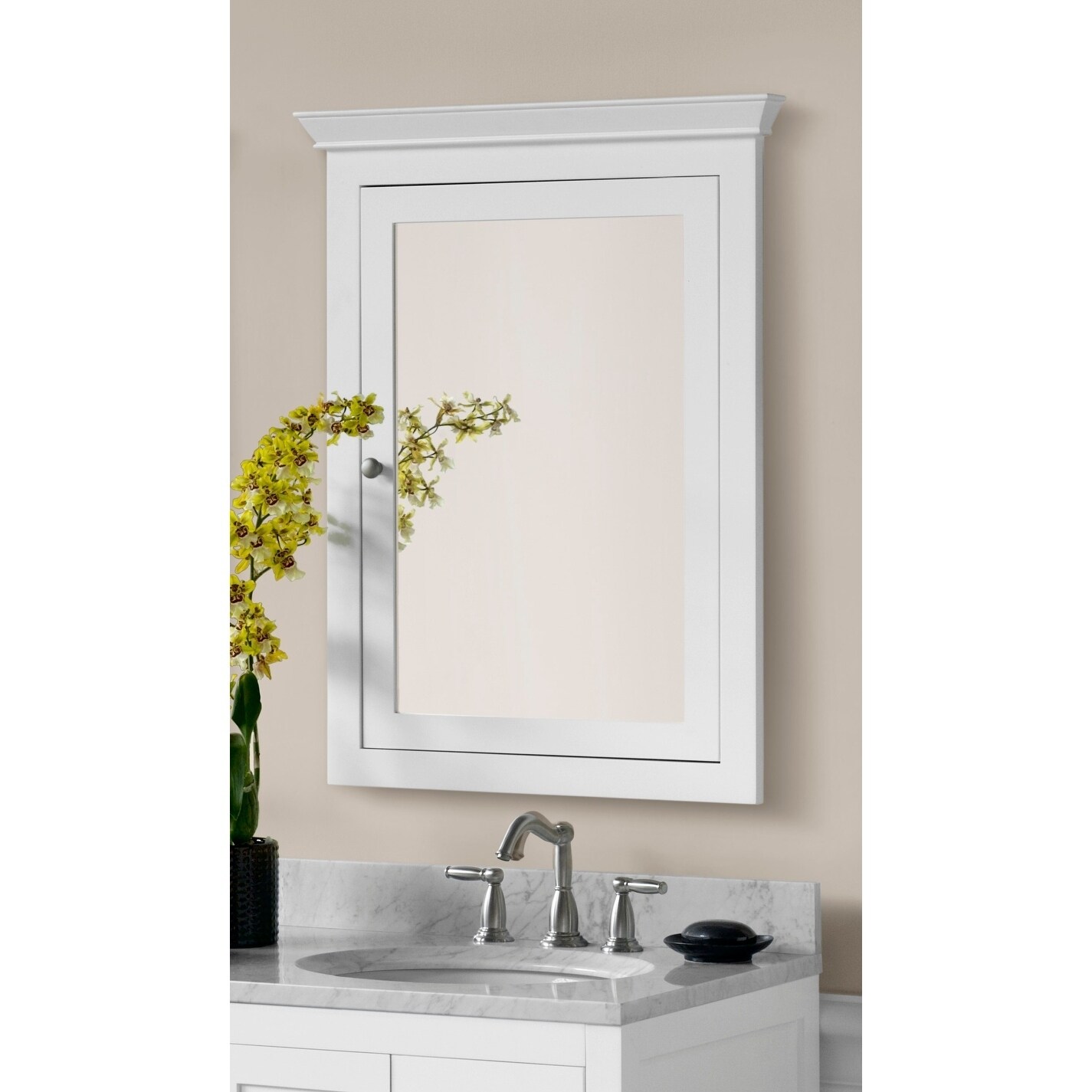 Shop Ronbow Tristan 27 Inch X 34 Inch Solid Wood Framed Bathroom Medicine Cabinet On Sale Overstock 14456570