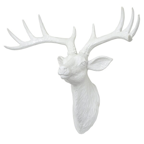Three Hands White Resin Deer Wall Decor Free Shipping Today Three Hands White Resin Deer Wall Decor Free Shipping Today 14456683