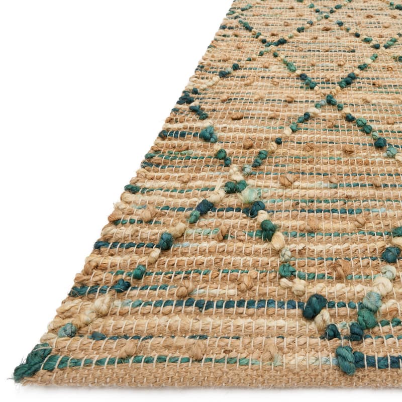 Alexander Home Ember Farmhouse Diamond Hand-Woven Jute Rug