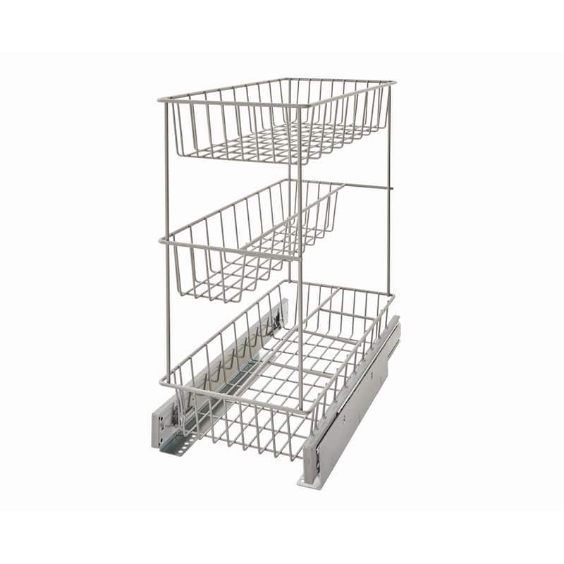 ClosetMaid Premium 8.75-inch 3-tier Compact Cabinet Pull-out Basket