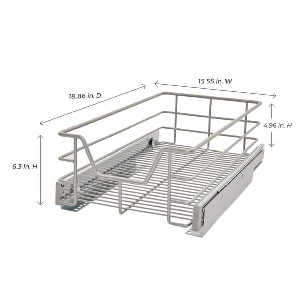 Shop Closetmaid Premium Silver 11 5 Inch Single Tier Cabinet Pull