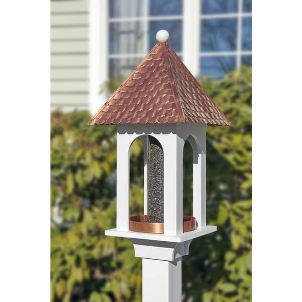 Shop Extra Large Seed Capacity Bird Feeder With Pure Copper Roof