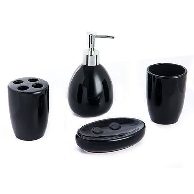 4 Piece Ceramic Bath Ensemble