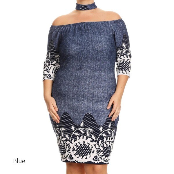 denim bodycon dress plus size