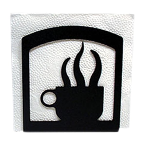 Coffee Cup Black Metal Napkin Holder Free Shipping Today Coffee Cup Black Metal Napkin Holder