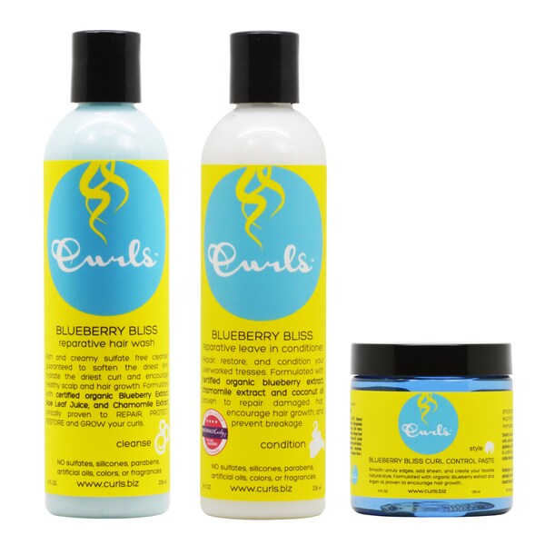 Shop Curls Blueberry Bliss Hair Wash Leave In Conditioner Curl