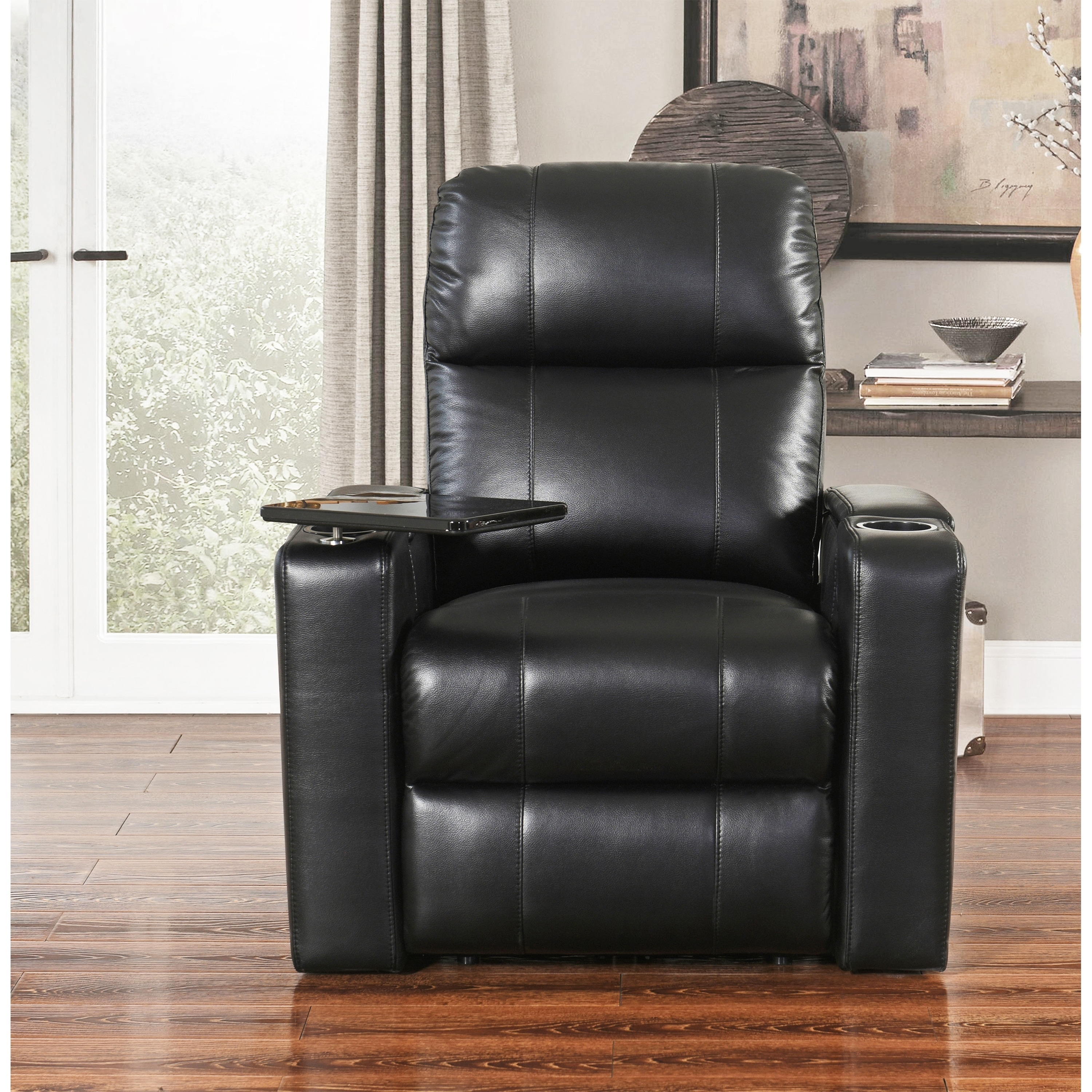 Abbyson Rider Leather Theater Recliner