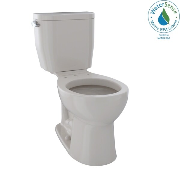 Toto Entrada Two-Piece Round 1.28 GPF Universal Height Toilet