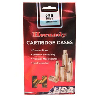 Hornady Unprimed Brass 220 Swift (Per 50)