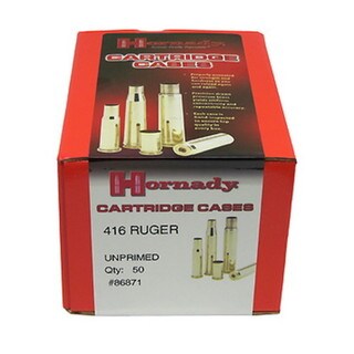 Hornady Unprimed Brass 416 Ruger (Per 50)