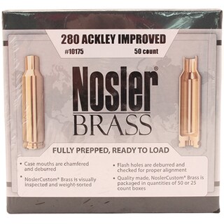 Nosler Custom Reloading Brass 280 Remington Ackley Imp 40°, Per 50