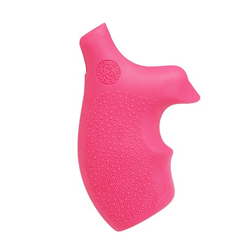 Hogue Rubber Grip for S&W J Frame Round Butt Rubber, Bantam Pink