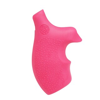 Hogue Rubber Grip for S&W J Frame Round Butt Rubber, Bantam Pink