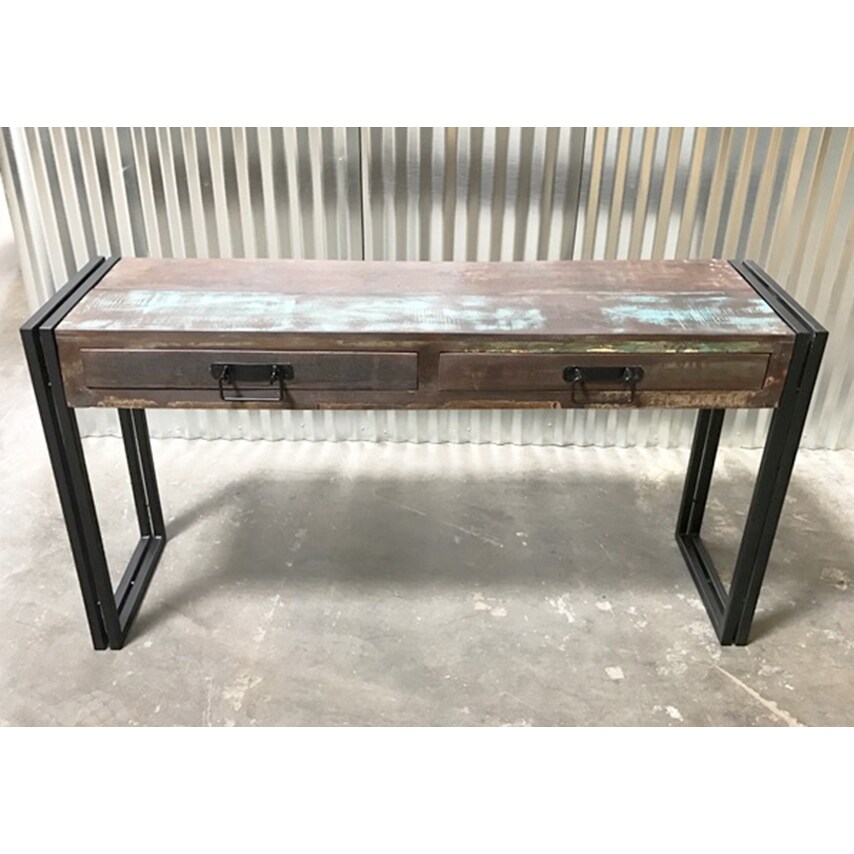 Handmade Old Reclaimed Wood Console Table India 60 X 16 X 31 5 Overstock 14462382 Handmade Old Reclaimed Wood Console Table India 60 X 16 X 31 5 Overstock 14462382