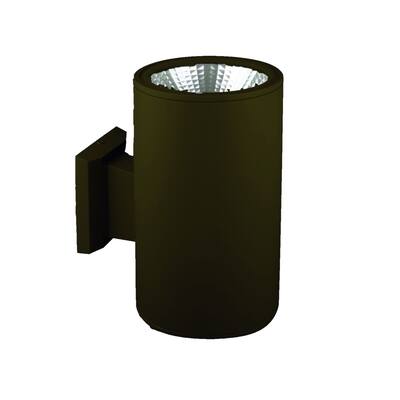 SLV Lighting Big Rox LED Architectural Bronze Up-Down Wall Lamp ...