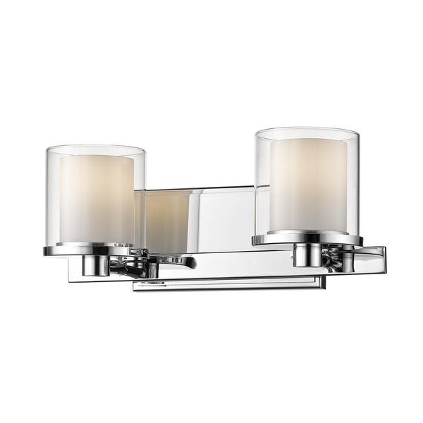 Avery Home Lighting Schema Chrome 2 Light Vanity - Bed Bath & Beyond ...