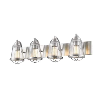 Avery Home Lighting Mariner Brushed Nickel 4 Light Vanity