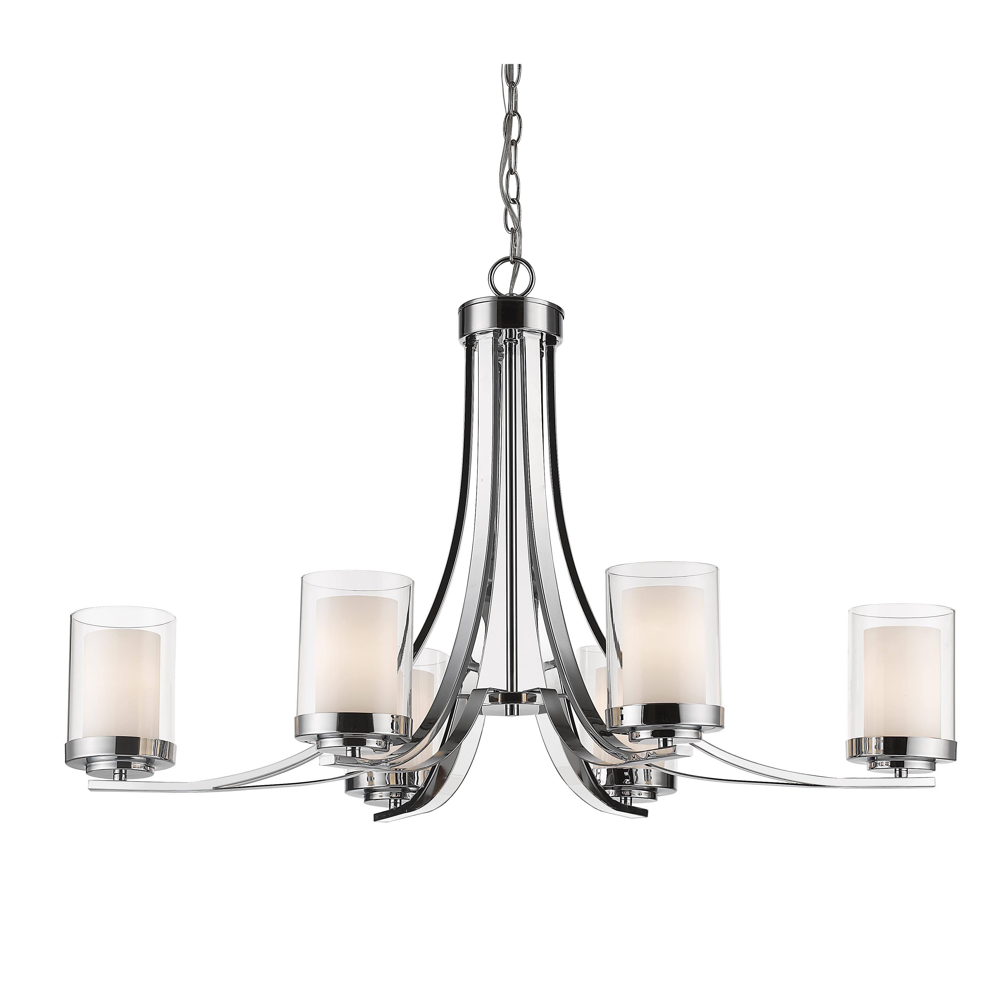 Avery Home Lighting Willow Chrome 6 Light Chandelier (Chrome 6 Light Chandelier) - Chandeliers For Bedrooms by Overstock.com