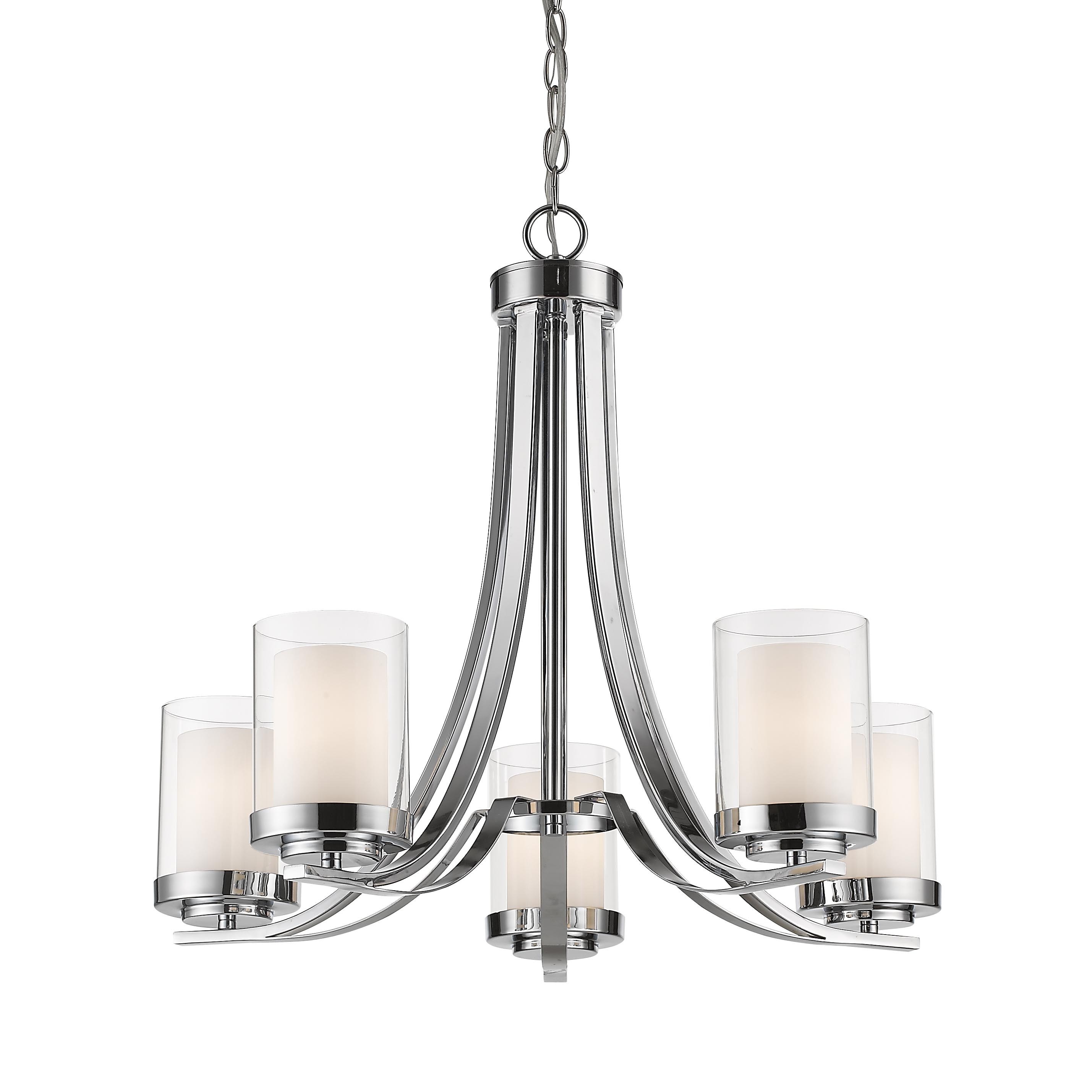 Avery Home Lighting Willow Chrome 5 Light Chandelier (Chrome 5 Light Chandelier) - Chandeliers For Bedrooms by Overstock.com