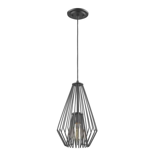 slide 1 of 1, Avery Home Lighting Quintus Matte Black 1 Light Mini Pendant - Matte Black
